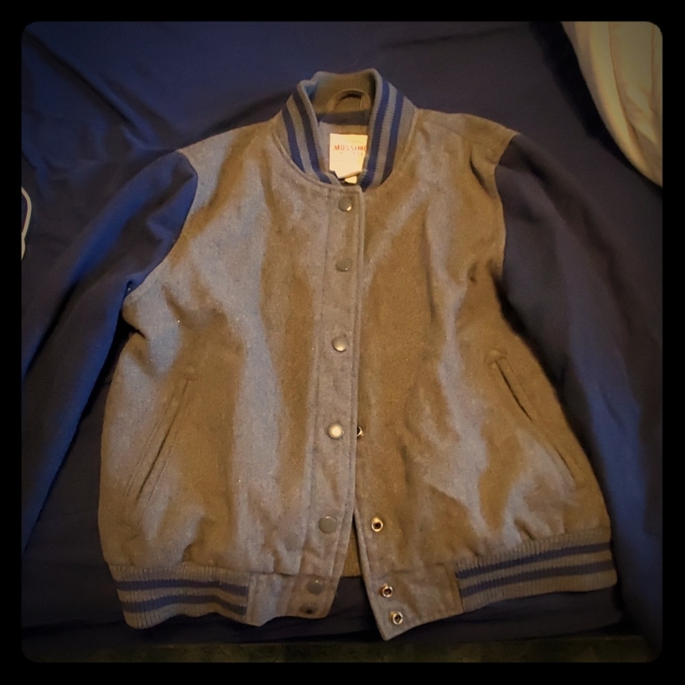 Boys Navy Blue Varsity Jacket